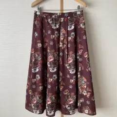 美品　テチチ　ミモレ丈スカート　花柄スカート