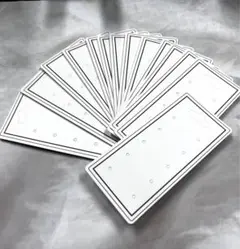 ⑨ハンドメイド ピアス台紙◆15枚