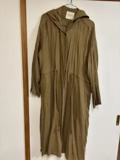 FREAK'S STORE フード付きロングコート ブラウン
