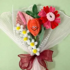 モールフラワー・枯れない花・にっこりチューリップ・ミニブーケ