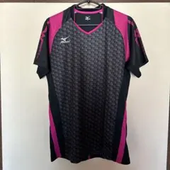 美品⭐︎ミズノ⭐︎ゲームシャツ⭐︎黒✖️ピンク⭐︎Ｓ