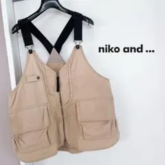niko and… ニコアンド　ポケットポケットベスト　フィッシングベスト