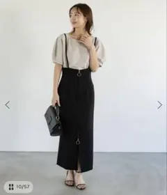 ショルダーサロペットフープジップスカートのサムネイル
