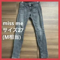 【美品】【お値下げ中】　miss me レディース　デニムパンツ　サイズ27のサムネイル