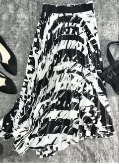 フレアスカート　フレイアイディー　アシンメトリー