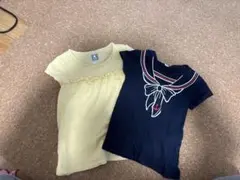 【100cmセット】GAP フリルTシャツ ＆ セーラー風 半袖Tシャツ 2枚組