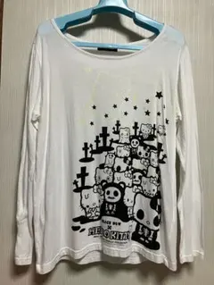 PEACE NOWHELLOKITTY長袖カットソーハローキティゾンビモンスターのサムネイル