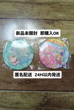 【新品未開封、即購入〇】わんだふるぷりきゅあ！ 缶バッジ2点セット