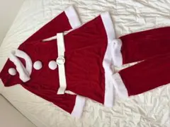 サンタクロース コスプレ衣装 ベロア素材　フルセット　赤サンタのサムネイル