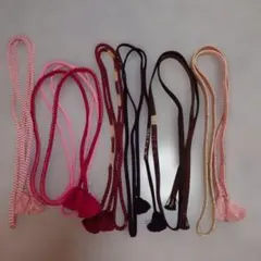 帯紐　帯締め　中古品　6本　アンティーク　昭和　　まとめ売り