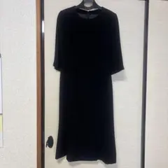 値下げ！！　7号　イギン　黒いワンピーススーツとジャケットセット