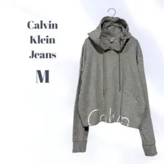 US古着 CalvinKleinJeans カルバンクライン グレー パーカー