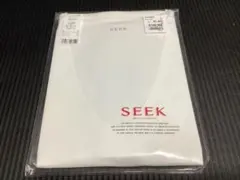SEEK メンズ VネックTシャツ ホワイト Lサイズ