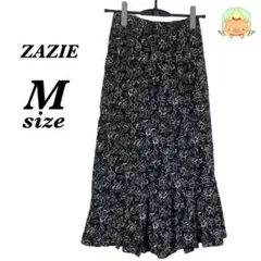 【美品】ZAZIE 花柄ロングスカート M 日本製 ポリエステル100%のサムネイル