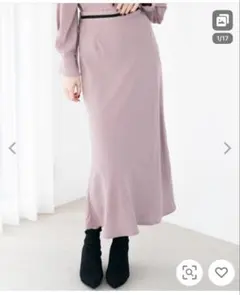 スカート ハンマーサテンマーメイドスカート