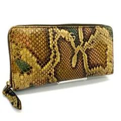 ★希少★グッチ GGマーモント パイソン ラウンドジップ 長財布 マルチカラー