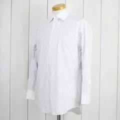 【値下げ】ＬANVIN ランバン　長袖ドレスシャツ　クレリックシャツ 白　 Mのサムネイル