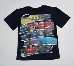 ディズニー カーズ 半袖 Tシャツ 黒 サイズ4 110 未使用品 USA購入