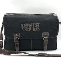 【未使用保管品】リーバイス メンズ メッセンジャーバッグ 黒 ブラックのサムネイル