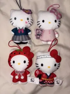 ハローキティ ぬいぐるみ マスコット 4点セット マック ハッピーセット