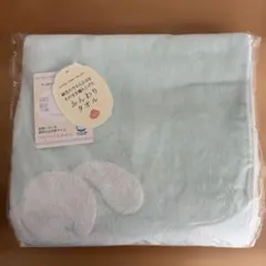 【新品】ウチノ UCHINO ベビー バスタオル おくるみ ブルー 無撚糸のサムネイル