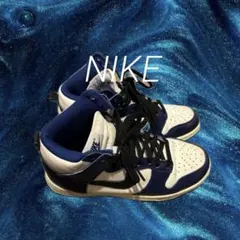 Nike ハイカットシューズ ホワイト ネイビー 古着 ナイキ アメカジ