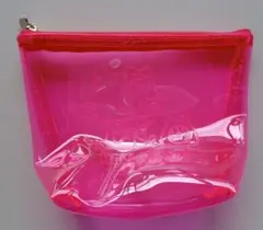 平成レトロ ハローキティ 蛍光カラー 当たりくじ 蛍光ピンク クリアポーチ