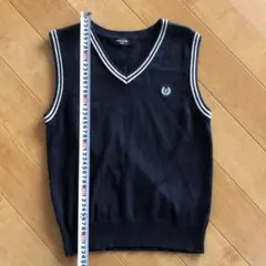 COMME CA ISM ネイビー Vネックベスト 150A