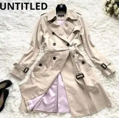 美品✨ UNTITLED アンタイトル トレンチコート Aライン ベルト付き