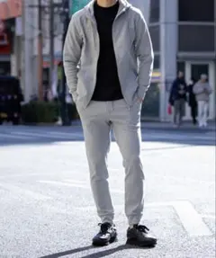 three dots スリードッツ ブラッシュドリブ裏起毛モックネックのサムネイル