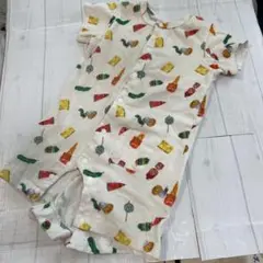 breeze エリックカール　はらぺこあおむしロンパース 70cm