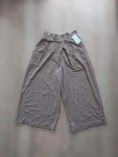 ブラウン ガウチョパンツ Mサイズ