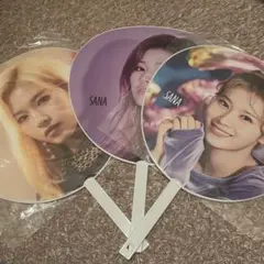 TWICE SANA サナ うちわ 3枚セット 傷あり