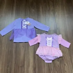 ★新品★ラプンツェル　70㎝　90㎝　ディズニー　長袖　ロンパース　なりきり