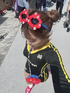 ショートパンツセット ブラック/イエロー