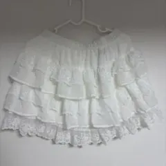 SHEIN ホワイト フレアミニスカート M