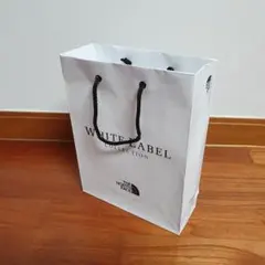 海外！ノースフェイス　ホワイトレーベル　ショップ袋　ショッパー　白　1