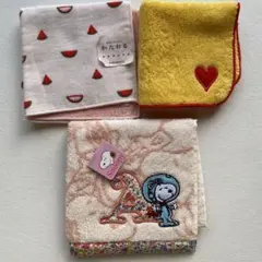 タオルハンカチ まとめ売り　タオル美術館　スヌーピー　和タオル