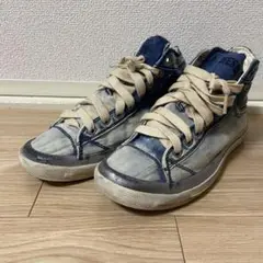 DIESEL デニム ハイカットスニーカー 25.5cm ディーゼル