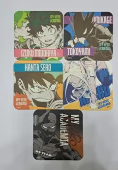 僕のヒーローアカデミア 原画展 アートコースターセット 5枚