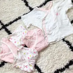 ロンパース  単肌着　女の子5点セット