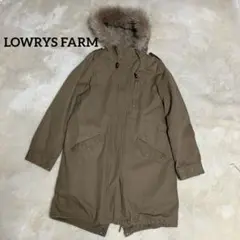 LOWRYS FARM ベージュ フード付き モッズコート L