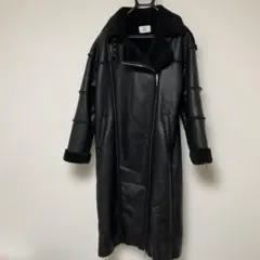 jouetie ロングコート　エコムートンライダースロングコート