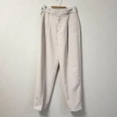 【ナノユニバース】テーパードパンツ ベージュ sizeⅡ ウエスト背面ゴムのサムネイル