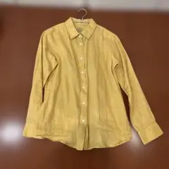 【美品】無印良品　麻100％シャツ　M