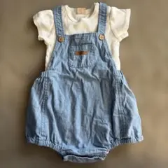 美品！petit mainロンパース・カバーオール セット