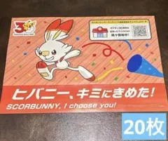 ポケモン30周年 ポケモンセンター フライヤー ヒバニー 20枚セット
