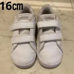 アディダス 白16㎝　キッズスニーカー