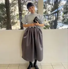 ロージーモンスター 2way サンカクフリルトップス グレー 12/27～【MORE FINAL SALE】frill parade tops【2色展開】※1/9頃より