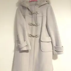 ファー付き　コート ウール フォックスファー アウター ダッフルコート